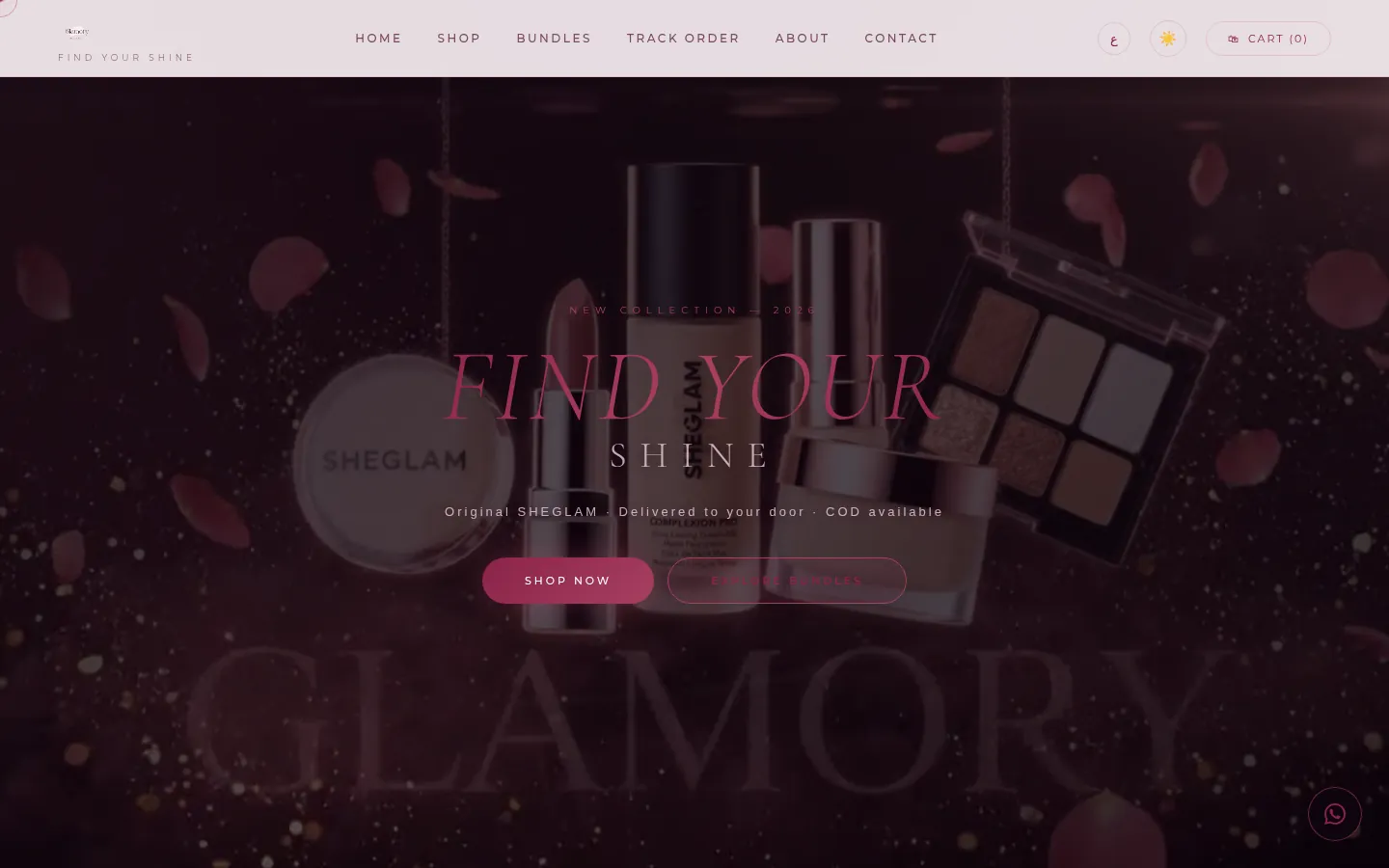 Glamory, SHEGLAM products in Egypt · E-commerce · Beauty